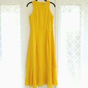 A New Day Sleeveless Midi Dress Yellow Size 4